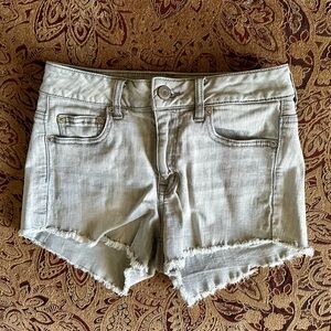American Eagle Outfitters Light Gray Jean Shorts